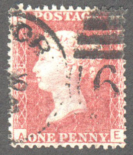 Great Britain Scott 33 Used Plate 176 - AE - Click Image to Close